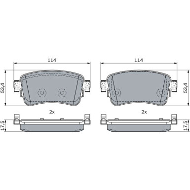 Bremsklötze | CITROEN jUMPY OPEL PEUGEOT TOYOTA 16 | 0 986 424 437