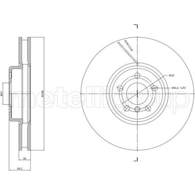 CIFAM Bremsscheibe | 800-1868C