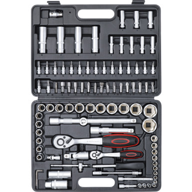 BGS Steckschlüssel-Satz Antrieb 6,3 mm (1/4 ) / 12,5 mm (1/2 ) 94-tlg BGS Do it yourself 2296