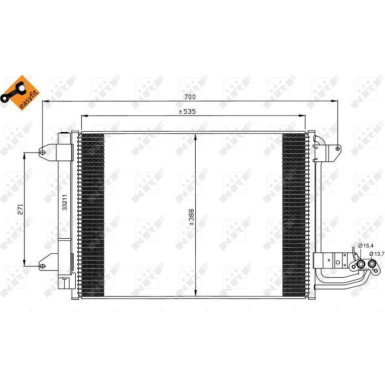 Kondensator, Klimaanlage EASY FIT 35520