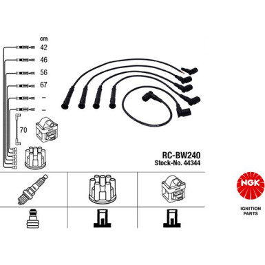 Zündleitungssatz | BMW 3 82-98 | 44344