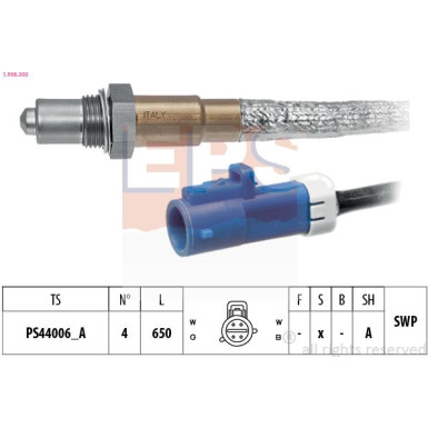 Lambdasonde Made in Italy - OE Equivalent 1.998.300