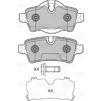 VALEO Bremsbeläge 601041