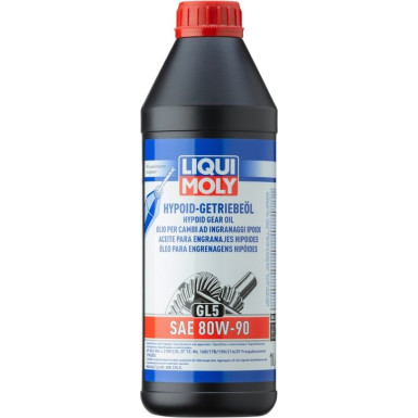 Liqui Moly Hypoid-Getriebeöl (GL5) SAE 80W-90 1 l | 4406 | 1L Dose Kunststoff