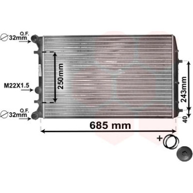 VAN WEZEL Kühler, Motorkühlung 76002006 VAN WEZEL Kühler, Motorkühlung 76002006