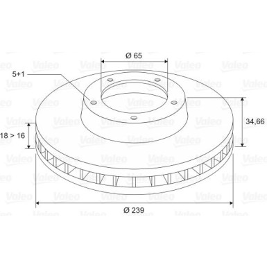 VALEO Bremsscheibe VALEO Bremsscheibe