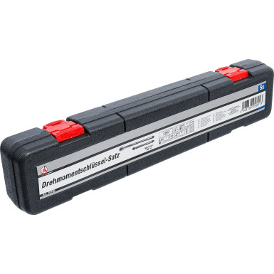 BGS Drehmomentschlüssel-Satz | Abtrieb Außenvierkant 6,3 mm (1/4"""") 5 - 25 Nm, 12,5 mm (1/2"""") 28 - 210 Nm | 5-tlg | 70190