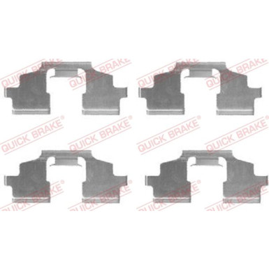 391-1675 Montagesatz f.Bremsklötze | LAND ROVER Freelander 98 | 109-1675