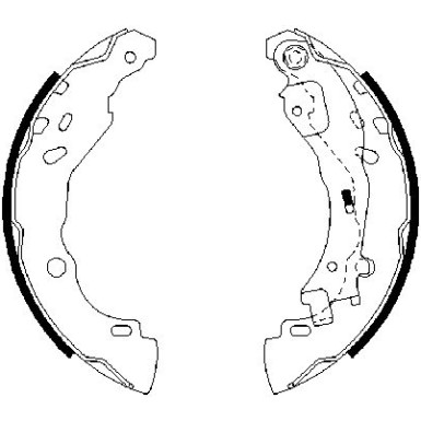 0 986 487 690 Bremsbackensatz 0 986 487 690 Bremsbackensatz