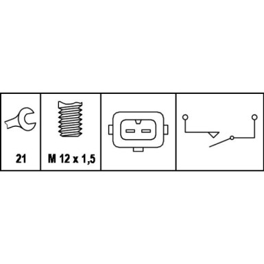 HELLA Schalter, Rückfahrleuchte