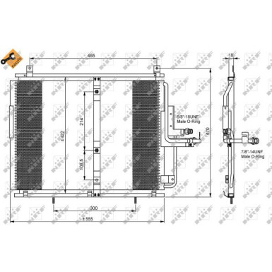 Kondensator, Klimaanlage EASY FIT 35244