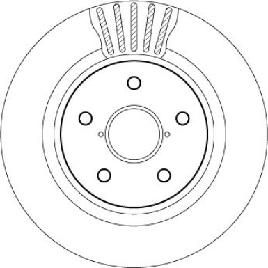 Bremsscheibe Peugeot T. 307/C4 Mit Lager TRW SINGLE DF2059BS