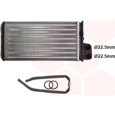 VAN WEZEL Wärmetauscher, Innenraumheizung 40006015