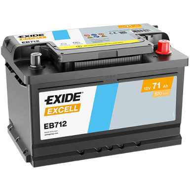EXIDE Starterbatterie | EB712