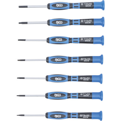 BGS Präzisions-Schraubendreher-Satz | T-Profil (für Torx) | 7-tlg | 7967