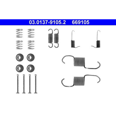 ATE Zubehör, Bremsbacken 03.0137-9105.2