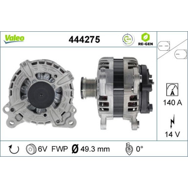 VALEO Generator 444275 VALEO RE-GEN AT