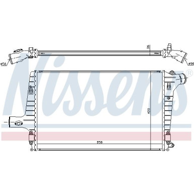 Ladeluftkühler PKW | AUDI A3, A6, TT | 96706