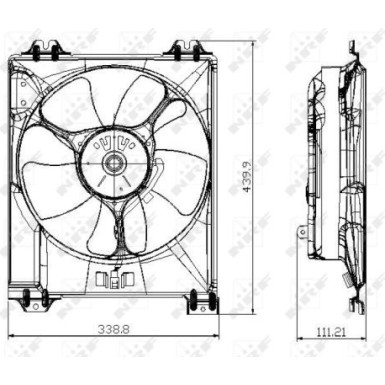 Lüfter, Motorkühlung | NRF47677 Lüfter, Motorkühlung | NRF47677