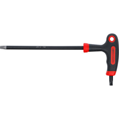 BGS Schraubendreher mit T-Griff und seitlicher Klinge T-Profil (für Torx) mit/ohne Bohrung T40 BGS Do it yourself 7880-T40