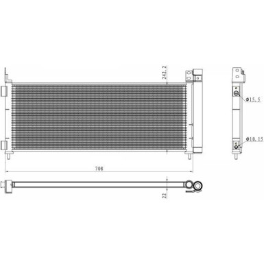 Kondensator, Klimaanlage EASY FIT 350495