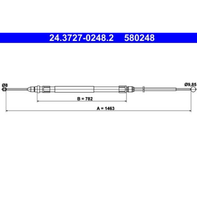 24.3727-0248.2 Seilzug, Feststellbremse