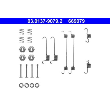 03.0137-9079.2 Zubehörsatz, Bremsbacken