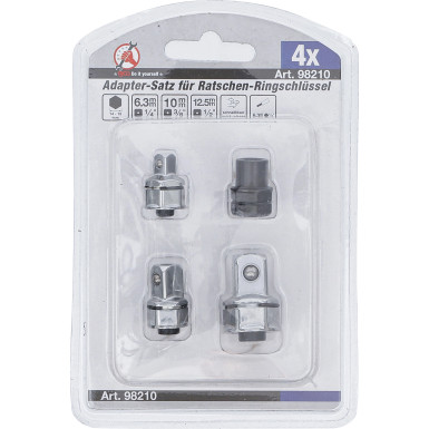 BGS Adapter-Satz für Ratschen-Ringschlüssel 4-tlg BGS Do it yourself 98210
