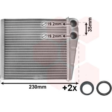 VAN WEZEL Wärmetauscher, Innenraumheizung 58006229 IR PLUS