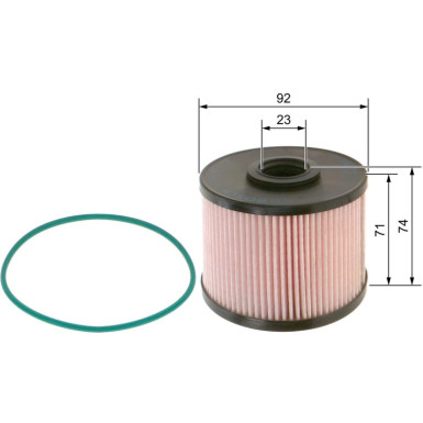 Kraftstofffiltereinsatz | FORD,CITROEN,PEUGEOT,FIAT | F 026 402 120