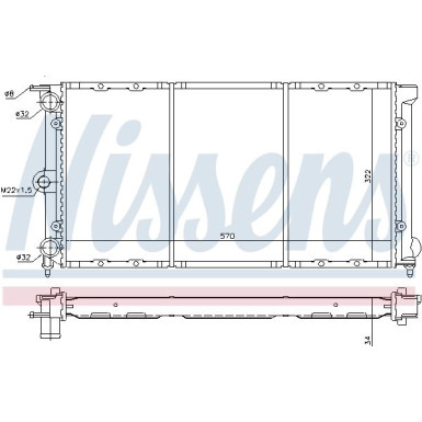 Wasserkühler PKW | VW Passat II | 652611