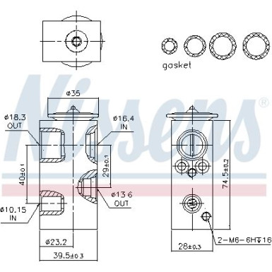 Expansionsventil, Klimaanlage Renault Clio 05 FIRST FIT 999351