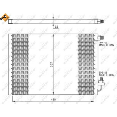 Kondensator, Klimaanlage EASY FIT 35956
