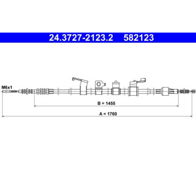 ATE Seilzug, Feststellbremse ATE Seilzug, Feststellbremse