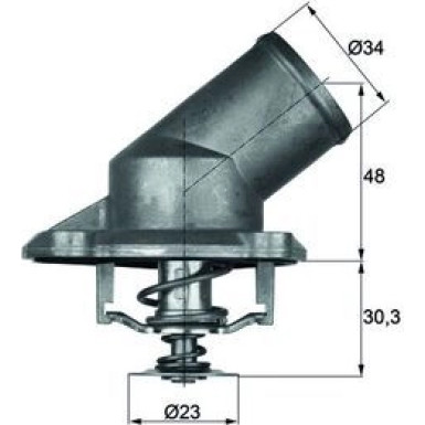 Integralthermostat | OPEL Astra G/H/ Corsa B/C/D 93 | TI 224 92