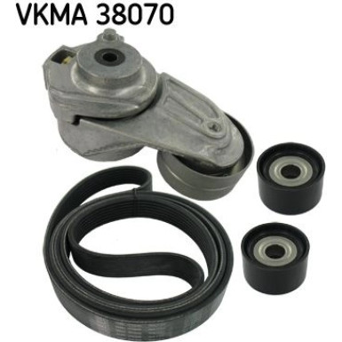 SKF Keilrippenriemensatz VKMA 38070