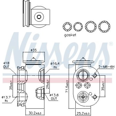Expansionsventil BMW 1 F20 11 FIRST FIT 999229