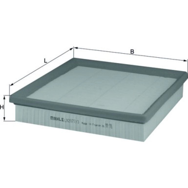 MAHLE Luftfilter | LX 2077/3