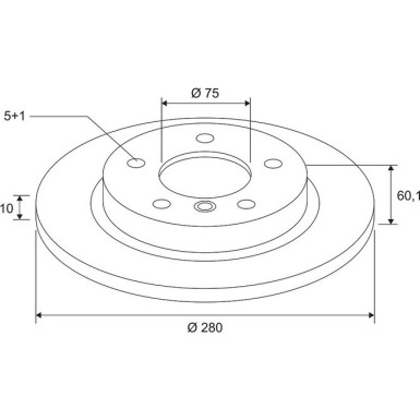 VALEO Bremsscheibe 672594 COATED