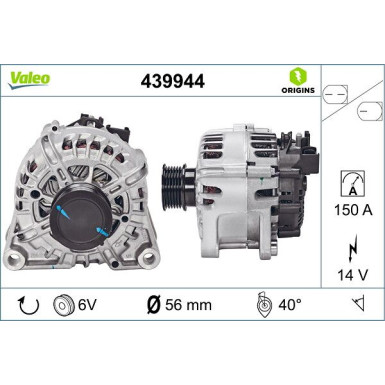Generator Valeo Origins New OE TECHNOLOGIE 439944