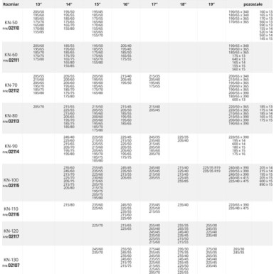 02115 Schneeketten 12 mm + Tasche Kn-100