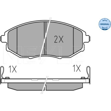 Bremsbelagsatz Chevrolet P. Epica 06- Mit Sensor | 025 248 6417/W