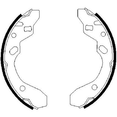 Bremsbacken | MAZDA 323 | 0 986 487 417