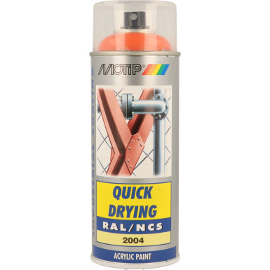MoTip hochglänzender Acryllack reinorange 400ml | 7007