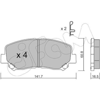 Bremsklötze VA | MAZDA CX-5 11 | 822-969-0