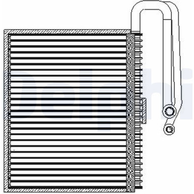 DELPHI Verdampfer TSP0525207 DELPHI Verdampfer TSP0525207
