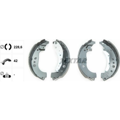 91081700 Bremsbackensatz 91081700 Bremsbackensatz