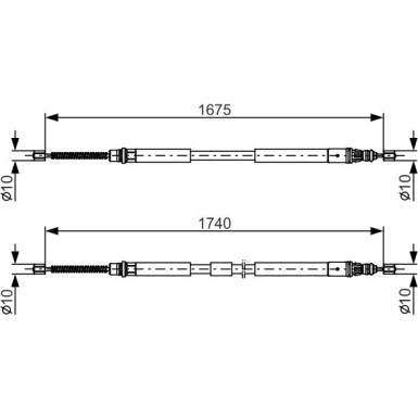 Handbremsseil | RENAULT Espace III 96 | 1987482144