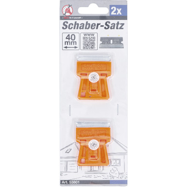 BGS Schaber-Satz 40 mm 2-tlg BGS Do it yourself 53801