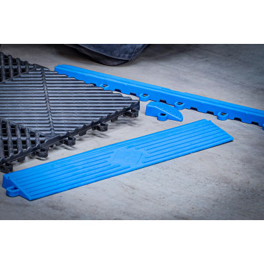 Kunststoff-Fliesen Randelement Set, Klick-System, 400 x 55 mm